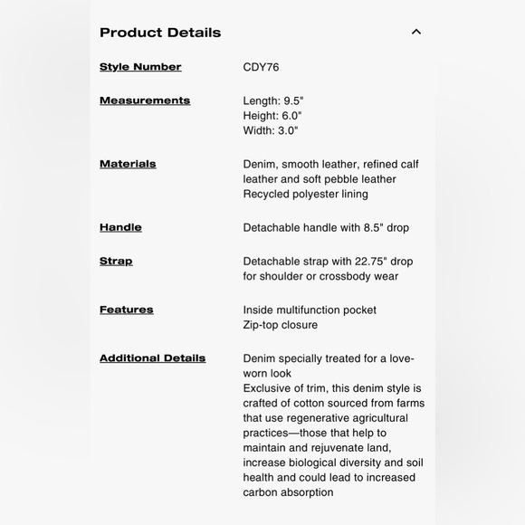 Coach Teri In Loved Denim With Charms Bag - Picture 17 of 17